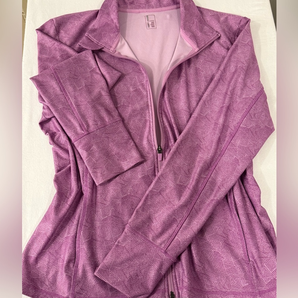 Purple zip sweater